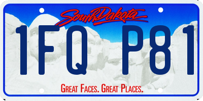 SD license plate 1FQP81