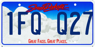 SD license plate 1FQQ27