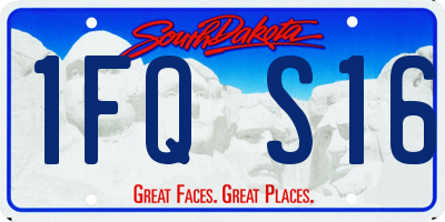 SD license plate 1FQS16