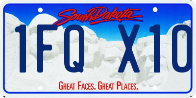 SD license plate 1FQX10