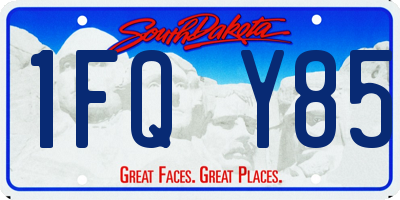 SD license plate 1FQY85