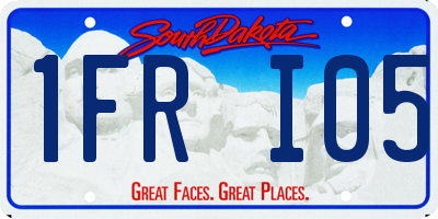 SD license plate 1FRI05