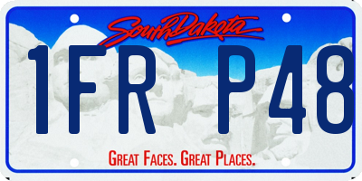 SD license plate 1FRP48