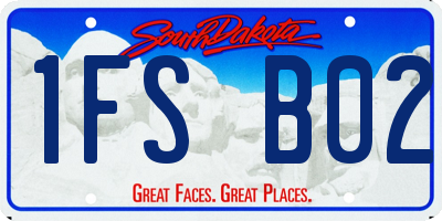 SD license plate 1FSB02