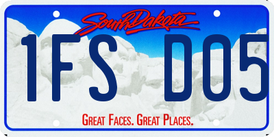 SD license plate 1FSD05