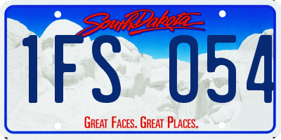 SD license plate 1FSO54