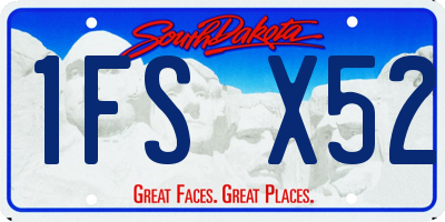 SD license plate 1FSX52