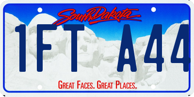 SD license plate 1FTA44