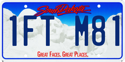 SD license plate 1FTM81