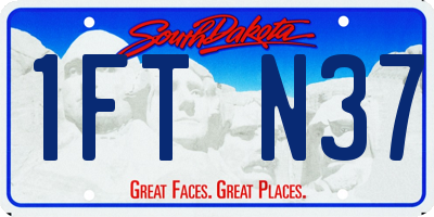 SD license plate 1FTN37