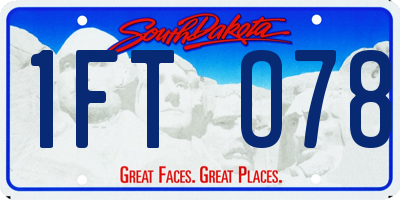 SD license plate 1FTO78