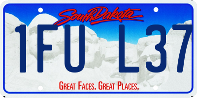 SD license plate 1FUL37