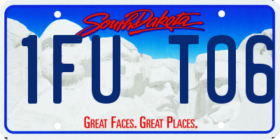 SD license plate 1FUT06
