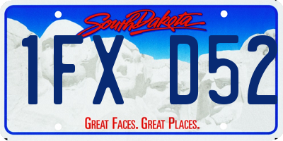 SD license plate 1FXD52