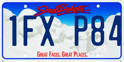 SD license plate 1FXP84