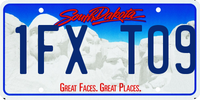 SD license plate 1FXT09