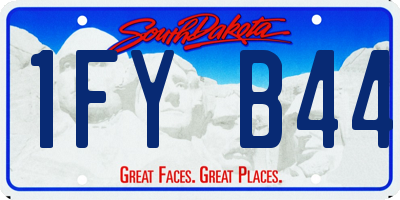 SD license plate 1FYB44