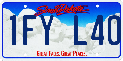 SD license plate 1FYL40
