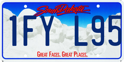 SD license plate 1FYL95