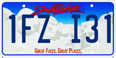 SD license plate 1FZI31