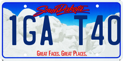 SD license plate 1GAT40