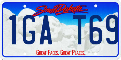 SD license plate 1GAT69