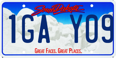 SD license plate 1GAY09
