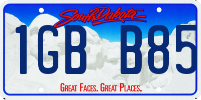 SD license plate 1GBB85