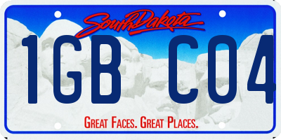 SD license plate 1GBC04