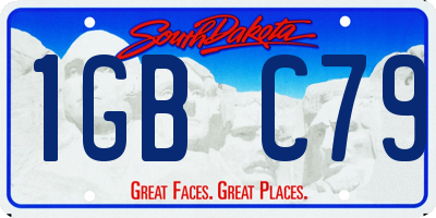 SD license plate 1GBC79