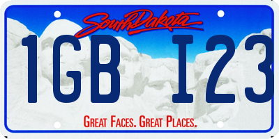 SD license plate 1GBI23