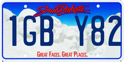 SD license plate 1GBY82
