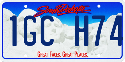 SD license plate 1GCH74