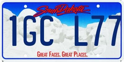 SD license plate 1GCL77