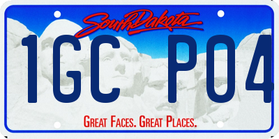 SD license plate 1GCP04