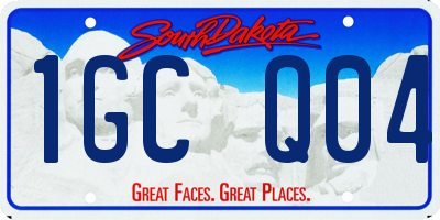 SD license plate 1GCQ04
