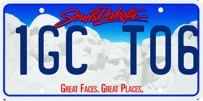 SD license plate 1GCT06