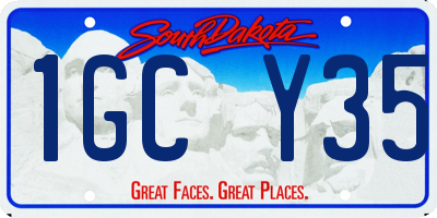 SD license plate 1GCY35