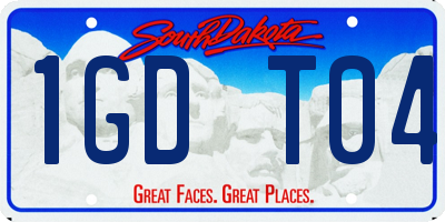 SD license plate 1GDT04