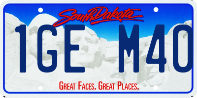 SD license plate 1GEM40