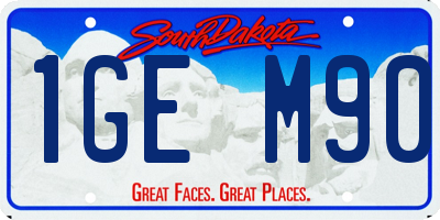 SD license plate 1GEM90