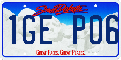 SD license plate 1GEP06