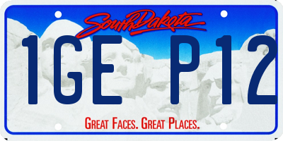 SD license plate 1GEP12