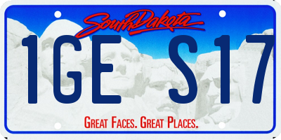 SD license plate 1GES17