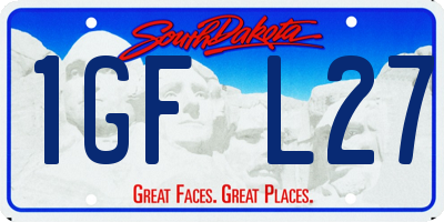 SD license plate 1GFL27
