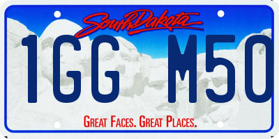 SD license plate 1GGM50