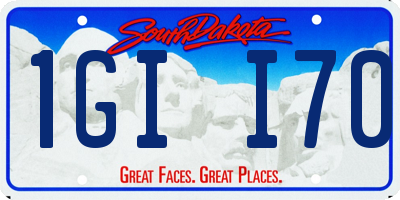 SD license plate 1GII70