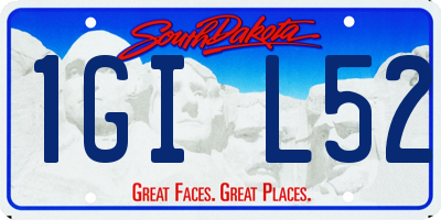 SD license plate 1GIL52