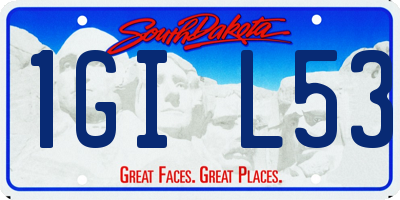 SD license plate 1GIL53