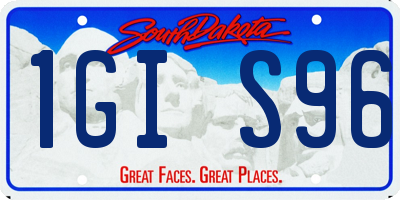 SD license plate 1GIS96